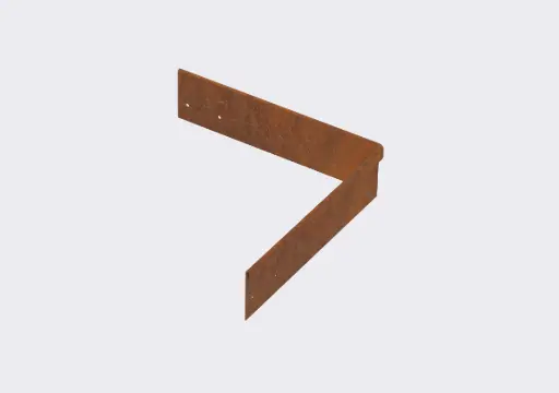 [CNRRC75OUT2.0] Corner piece 75mm profile 90 degrees 305mm x 305mm Redcor Lip Outside 2.0 (With Connector & 4 x Screws)
